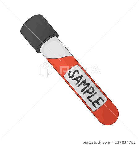 Illustration of blood sample 137834792