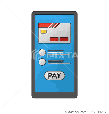 Illustration of Mobile Pay Illustration of Mobile Pay 137834797