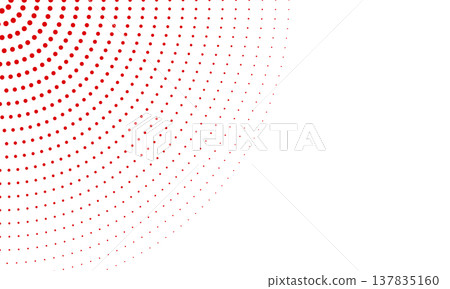 半色調點陣圓圈背景（紅色） 137835160