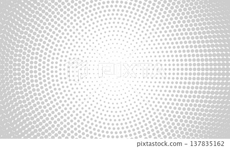 Halftone dot circle business background (gray) 137835162