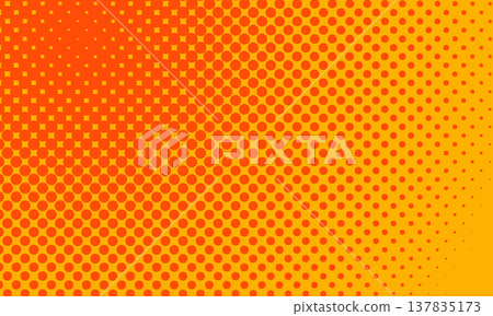 Impactful background with halftone dots (orange) Impactful background with halftone dots (orange) 137835173