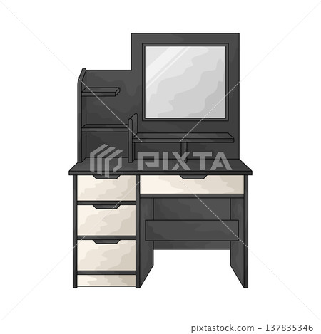 Illustration of Vanity Table 137835346