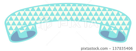 Simple and cute triangular pattern ribbon, mint green, size 5. Simple and cute triangular pattern ribbon, mint green, size 5. 137835406