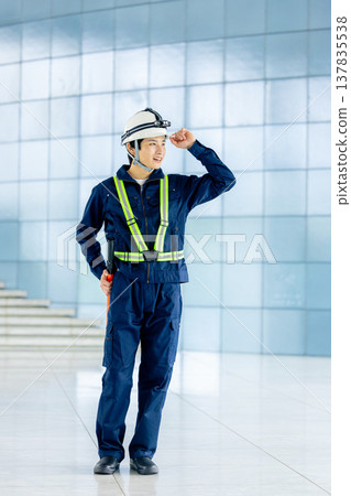 Traffic controller directing traffic 137835538