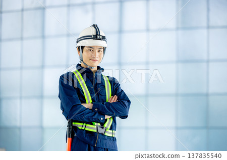 Traffic controller directing traffic Traffic controller directing traffic 137835540