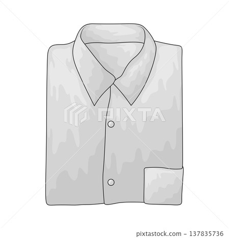 Illustration of Folded Shirt Illustration of Folded Shirt 137835736