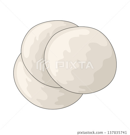 Illustration of Cotton Pad Illustration of Cotton Pad 137835741