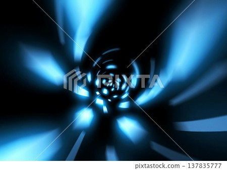 Abstract background with blue light particles scattered radially. Abstract background with blue light particles scattered radially. 137835777