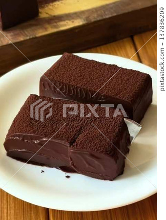 Blissful rich chocolate terrine 137836209