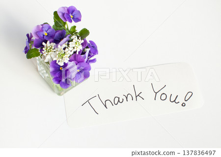 Words of gratitude and a lovely bouquet 137836497