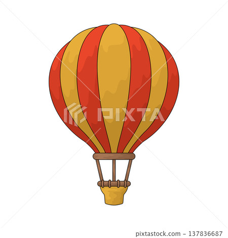 Illustration of Hot Air Balloon Illustration of Hot Air Balloon 137836687