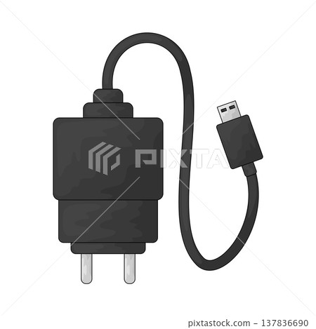 Illustration of Travel Adapter Illustration of Travel Adapter 137836690
