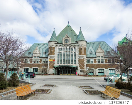 Palais Station, the main train station in Quebec City, Canada. Palais Station, the main train station in Quebec City, Canada. 137836847