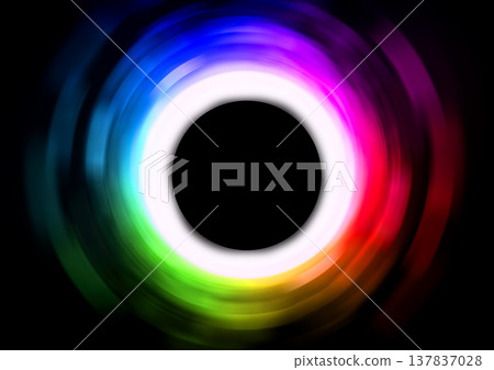 Abstract background with swirling colorful light particles | Rotating circular gradient art of light 137837028