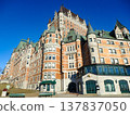 Château Frontenac, a historic luxury hotel and landmark in Quebec City, Canada. 137837050