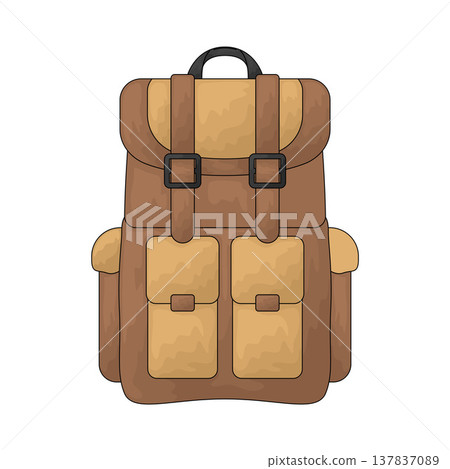 Illustration of Backpack bag 137837089