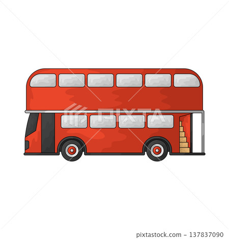 Illustration of Double Decker bus Illustration of Double Decker bus 137837090