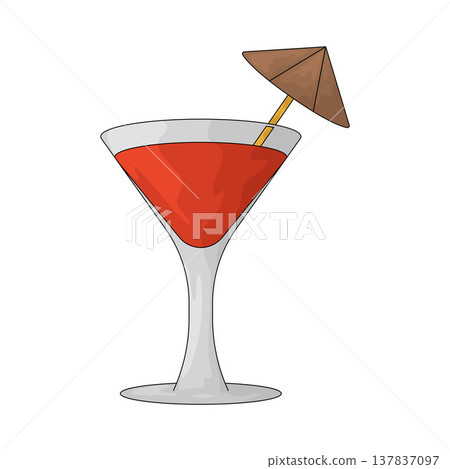 Illustration of Cocktail Illustration of Cocktail 137837097