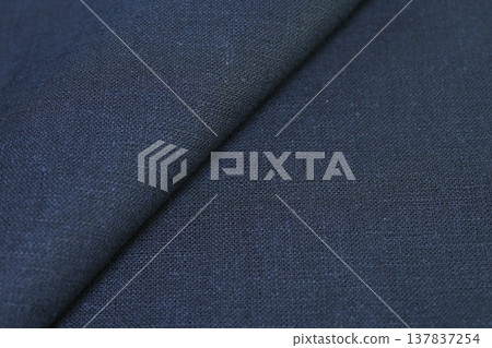 black hemp viscose natural fabric cloth color, sackcloth rough texture of textile 137837254