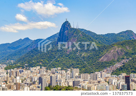Cristo Redentor on the Corcovado mountain Rio de Janeiro Brazil. 137837573