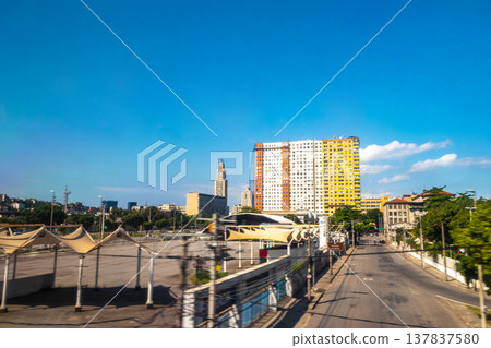 Rio de Janeiro Brazil City Centro Downtown Street Cityscape Skyline. 137837580