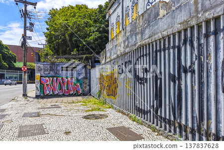 Rio de Janeiro Brazil City Street Art Graffiti and Paintings. Rio de Janeiro Brazil City Street Art Graffiti and Paintings. 137837628