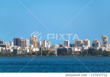 Barra da Tijuca Beach Mountain Skyline Rio de Janeiro Brazil. 137837732