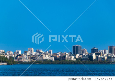 Barra da Tijuca Beach Mountain Skyline Rio de Janeiro Brazil. 137837733