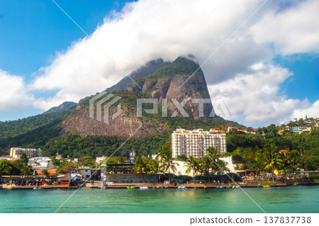Barra da Tijuca Beach Mountain Skyline Rio de Janeiro Brazil. 137837738
