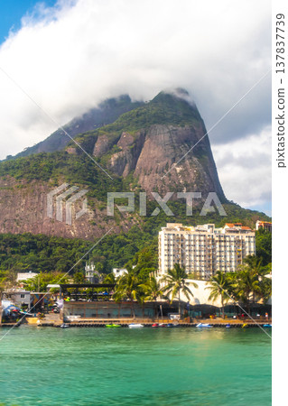 Barra da Tijuca Beach Mountain Skyline Rio de Janeiro Brazil. 137837739