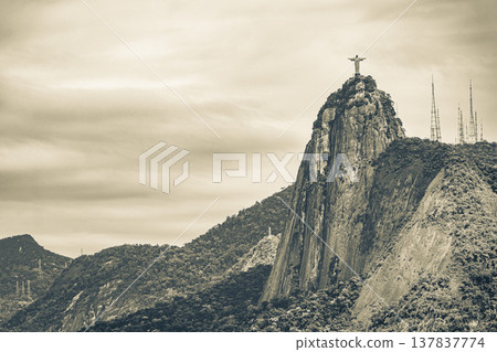 Cristo Redentor on the Corcovado mountain Rio de Janeiro Brazil. Cristo Redentor on the Corcovado mountain Rio de Janeiro Brazil. 137837774