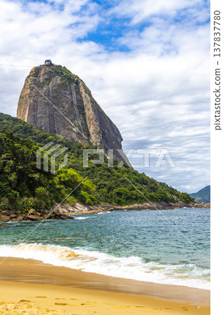 Tropical Urca Red Beach Sugarloaf Hill Rio de Janeiro Brazil. 137837780