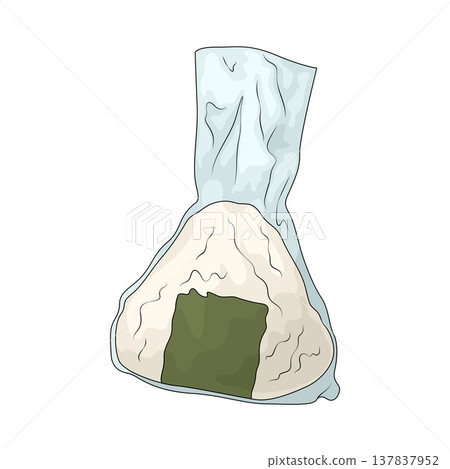 Illustration of onigiri bag Illustration of onigiri bag 137837952