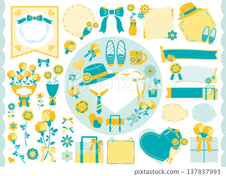 [2026] Stylish Father's Day Illustration Set (No Text) 137837993
