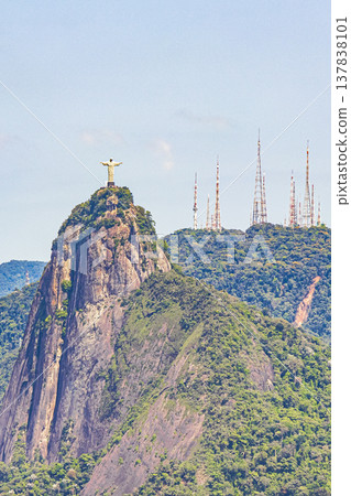 Cristo Redentor on the Corcovado mountain Rio de Janeiro Brazil. Cristo Redentor on the Corcovado mountain Rio de Janeiro Brazil. 137838101