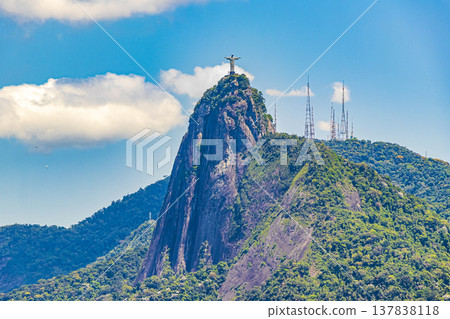 Cristo Redentor on the Corcovado mountain Rio de Janeiro Brazil. Cristo Redentor on the Corcovado mountain Rio de Janeiro Brazil. 137838118