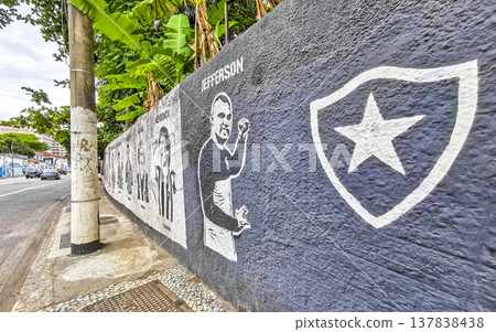 Rio de Janeiro Brazil City Street Art Graffiti and Paintings. Rio de Janeiro Brazil City Street Art Graffiti and Paintings. 137838438
