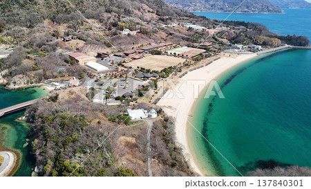 廣島縣吳市鐮賀裡 [縣立海灘/象岩] 2026年3月拍攝_無人機航拍_HKKHAMA_No07 137840301