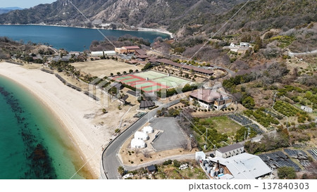 廣島縣吳市鐮賀裡 [縣立海灘/象岩] 2026年3月拍攝_無人機航拍_HKKHAMA_No09 137840303