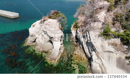 廣島縣吳市鐮賀裡 [縣立海灘/象岩] 2026年3月拍攝_無人機航拍_HKKHAMA_No19 137840334