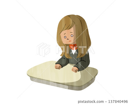 A depressed female student - Gash 137840496