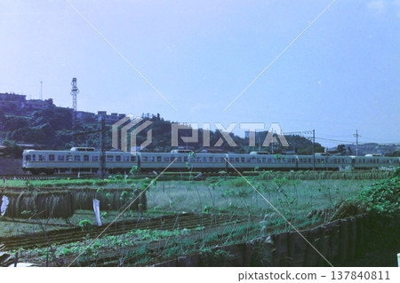 Keio Railway, first-generation 5000 series limited express, Momosono - Takahatafudo, October 19, 1973. Keio Railway, first-generation 5000 series limited express, Momosono - Takahatafudo, October 19, 1973. 137840811