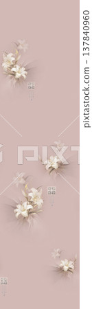 colorful watercolor background with white clouds colorful watercolor background with white clouds 137840960
