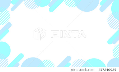 16:9 size geometric pattern background frame / Memphis graphic pattern background in refreshing summer colors 16:9 size geometric pattern background frame / Memphis graphic pattern background in refreshing summer colors 137840985