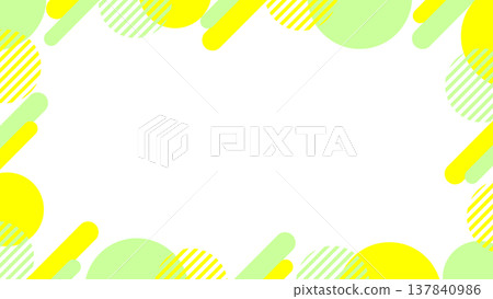 16:9 size geometric pattern background frame / Spring bright color Memphis graphic pattern background 16:9 size geometric pattern background frame / Spring bright color Memphis graphic pattern background 137840986