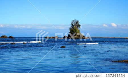 Spring rainy beach Spring rainy beach 137841534