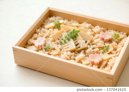 竹筍飯便當盒 137841620