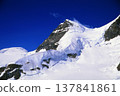 The snow-covered Swiss Alps in summer 137841861