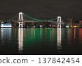 從豐洲咕嚕裡公園眺望彩虹橋和東京灣的夜景 137842454