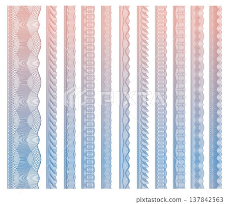 Money and document security guilloche border frames, vector watermark templates. Passport and currency watermark ornaments and guilloche border frames for currency banknotes or certificate Money and document security guilloche border frames, vector watermark templates. Passport and currency watermark ornaments and guilloche border frames for currency banknotes or certificate 137842563